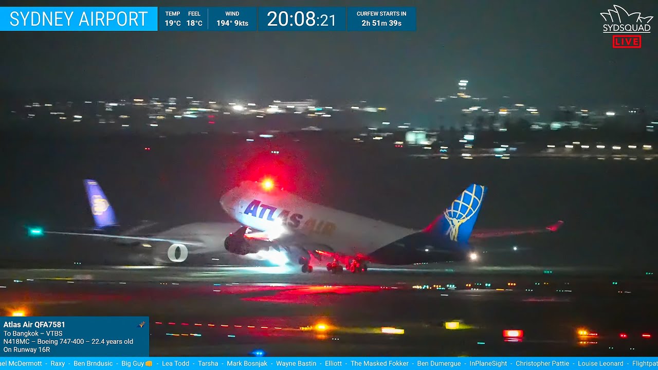 🔴 WE'RE BACK - Night Plane Spotting at Sydney Airport with Kurt 🔴