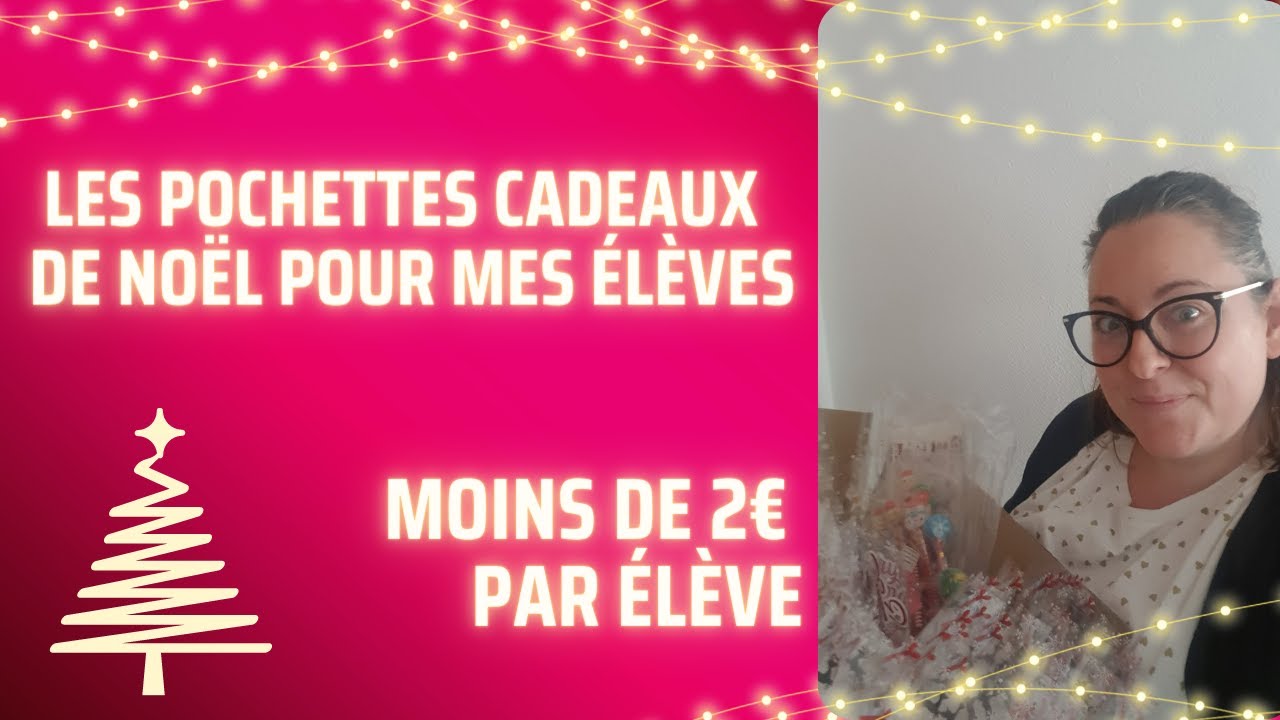 La maitresse fait des pochettes cadeaux à ses élèves à petits prix !!