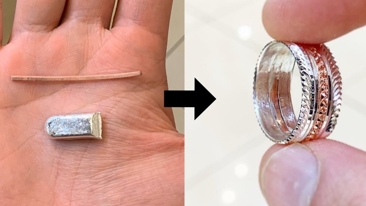 😱😨 Silver and Copper Ring Making! New Design | Jewellery Making | How it&rsquo;s Made | 4K Video