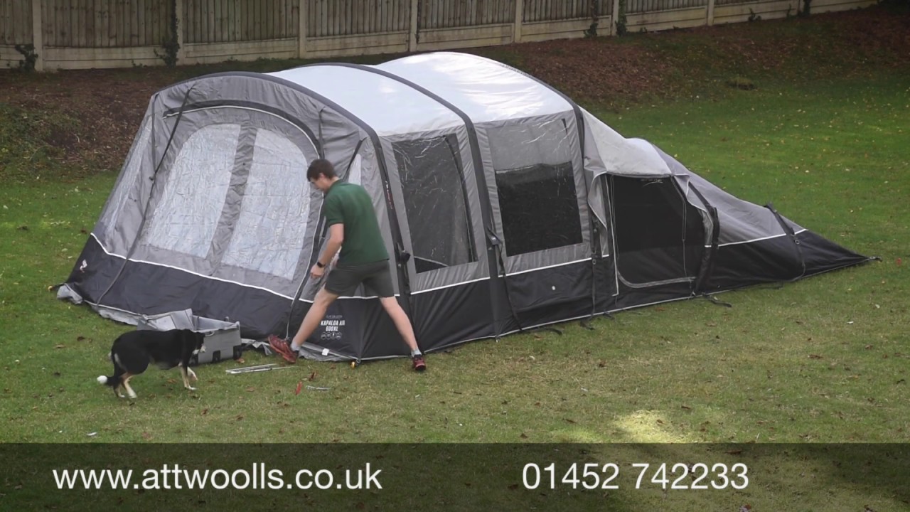 Vango Mulia Air 550XL Tent Pitching & Packing (Real Time) Video