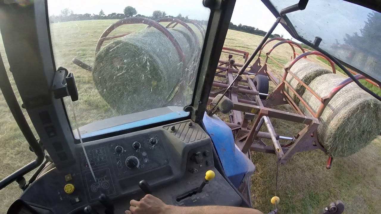 New Holland Tm 155 Collecting Silage Bales - First Person