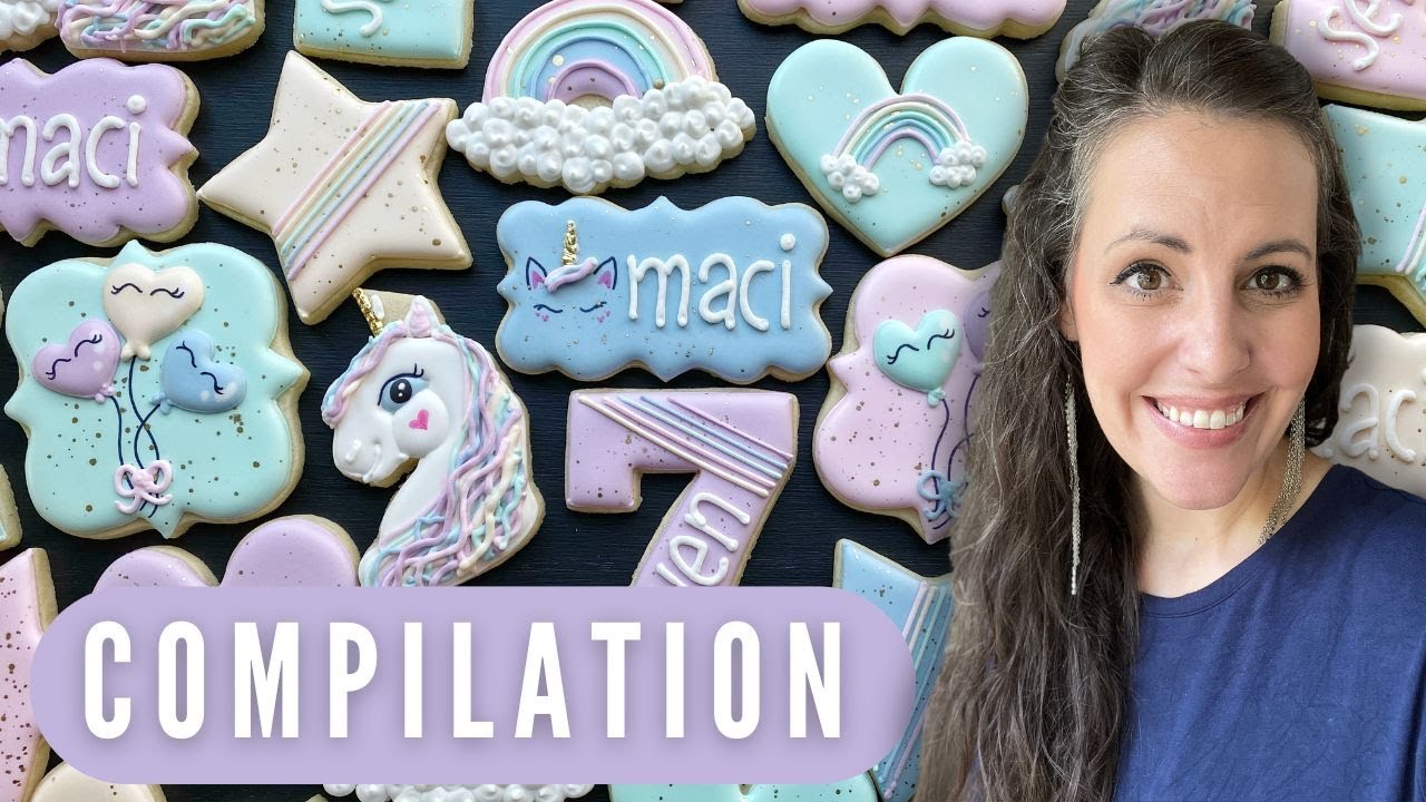 Sugar Cookie Decorating Ideas for UNICORN Themed Birthday Parties | COMPILATION