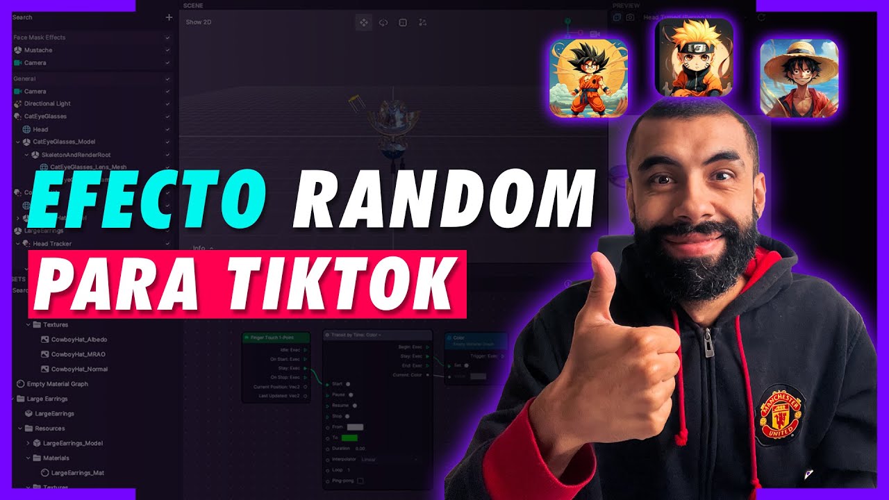 Cómo crear un efecto RANDOM en Effect House: Filtro Aleatorio TikTok