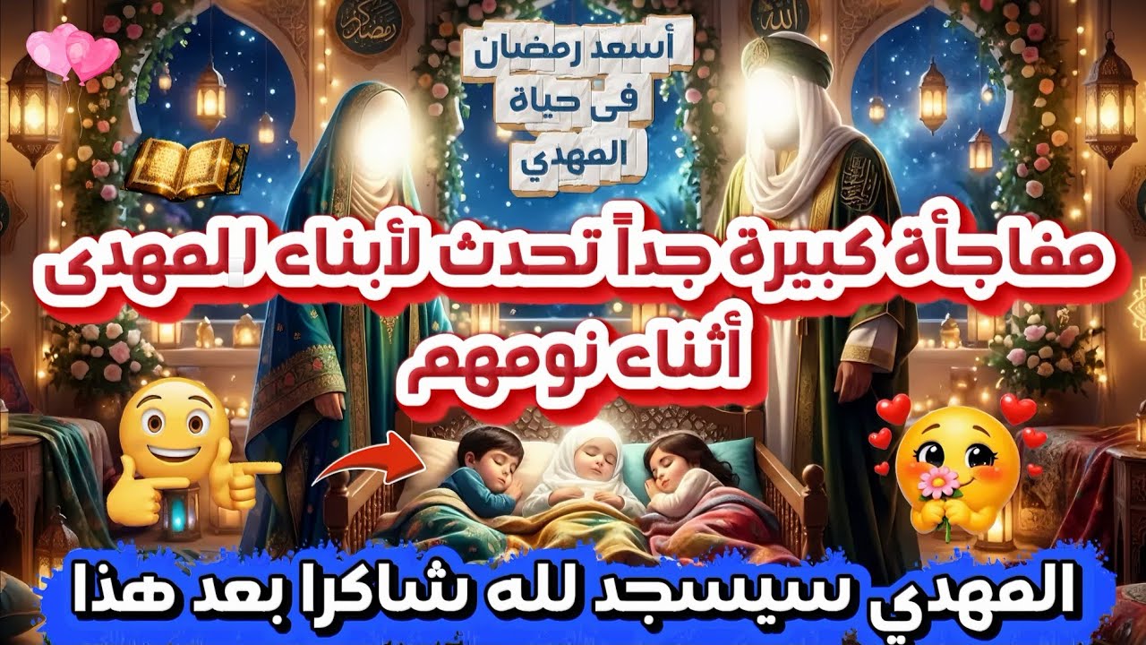 مفاجأة كبيرة تحدث لأبناء المهدي آثناء نومهم جعلت المهدى يطير من الفرحة والسعادة 😊 رؤية روووووووعة 
