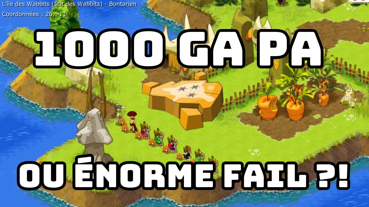 FARM SUR L'ÎLE WABBIT POUR GÉNÉRER 1000 GA PA OU LE PLUS GROS FAIL DE LA CHAÎNE? DOFUS RÉTRO KAMAS