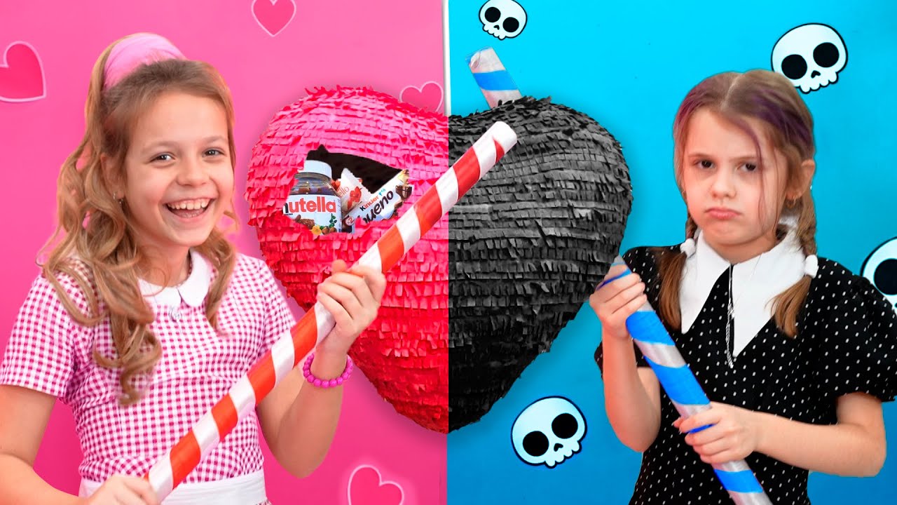 تلعب إيفا وأصدقاؤها التحديات وألعاب الشرطة