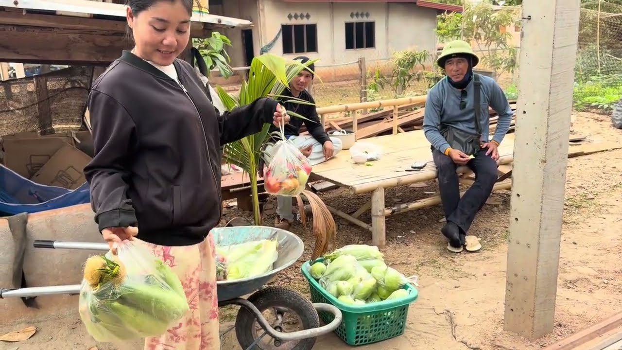 ขอบคุณพี่มากๆน่ะเหมาข้าวโพดแจกให้ช่าง🥰