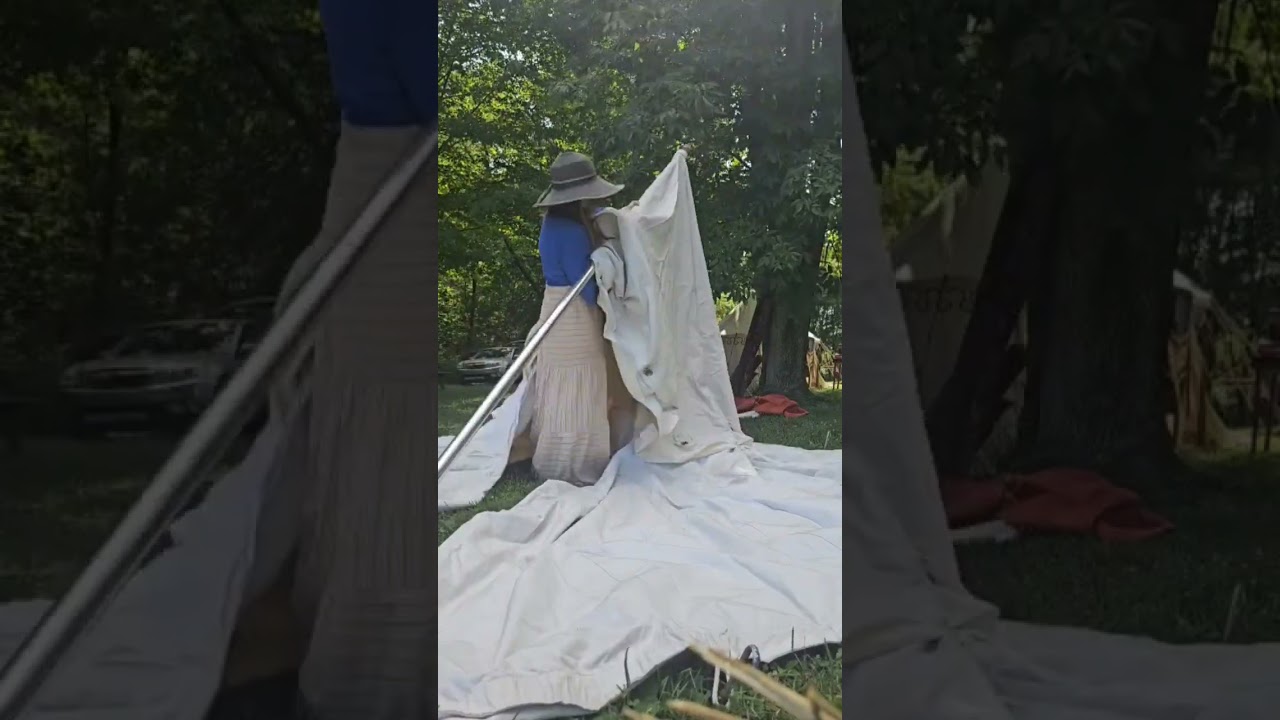 SETTING UP A MEDIEVAL PAVILION //HOW TO GLAMP MEDIEVAL STYLE