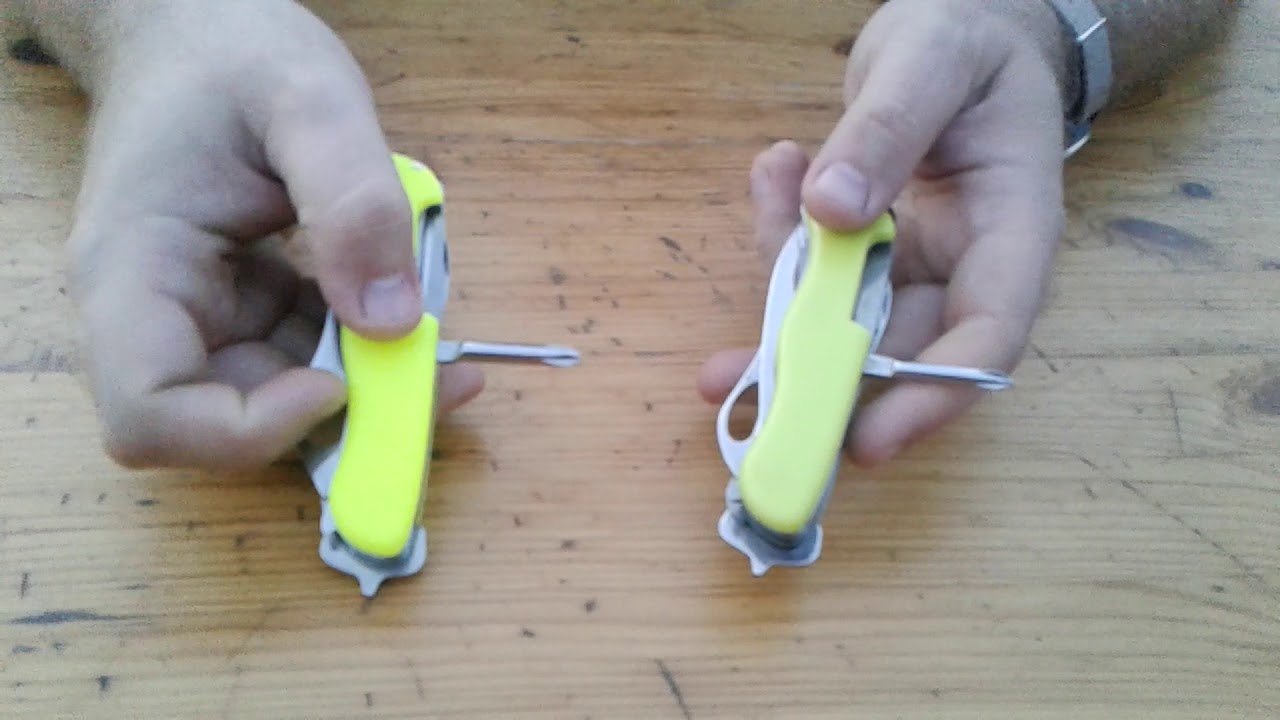 Comparatif vrai et faux Rescue tool Victorinox