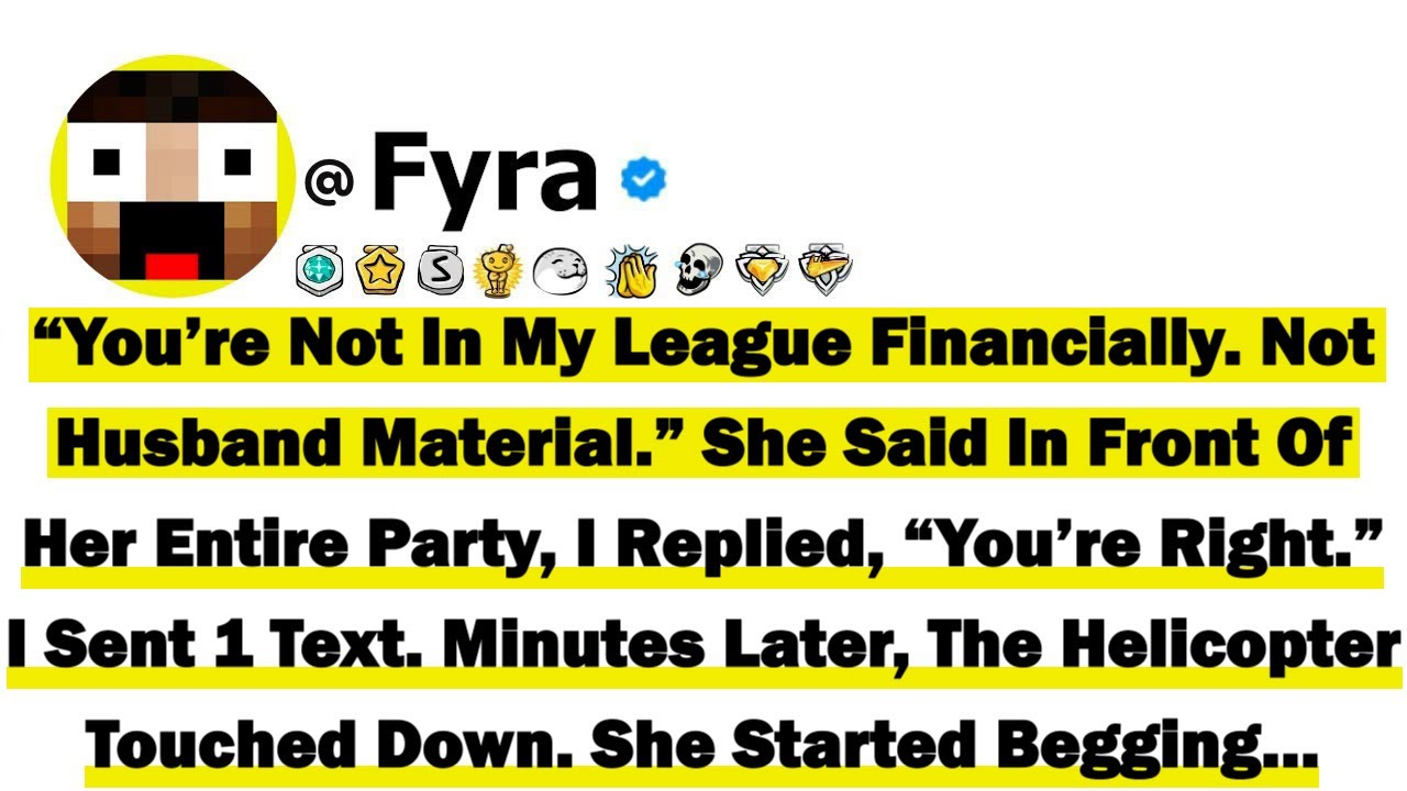 “You’re Not In My League Financially. Not Husband Material” She Said In Front Of Her Entire Party...