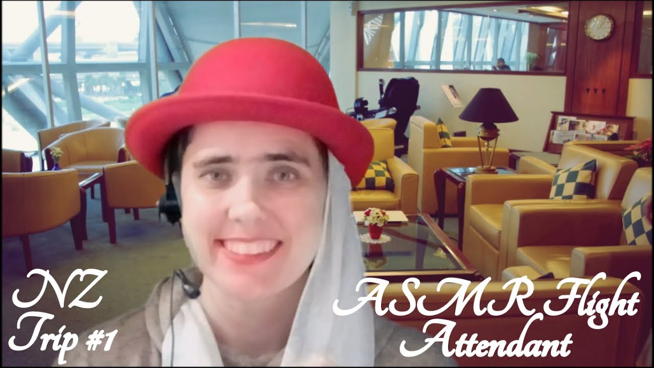 ✈ ASMR First Class Flight Attendant Role Play ✈(New Zealand Trip #1 - Emirates)