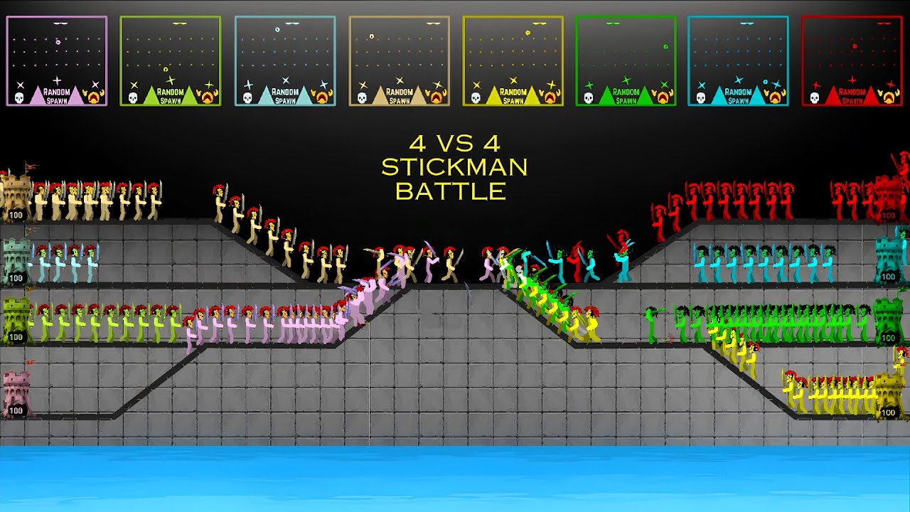 Stickman 4v4 - Clash of Spartans (Stickman Battle)