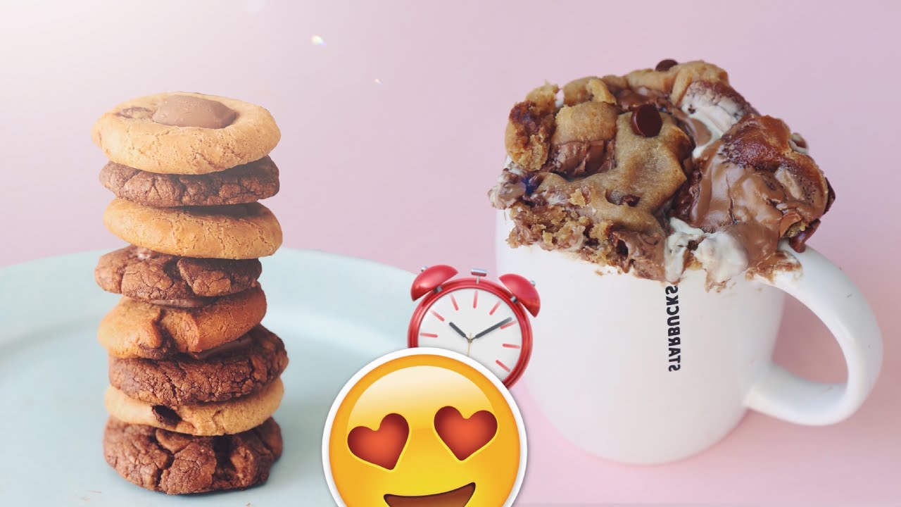 كوكيز  بالمايكرويف😋🍪 + كوكيز بـ 3 مكونات !! | سهل جداً ولذيذ