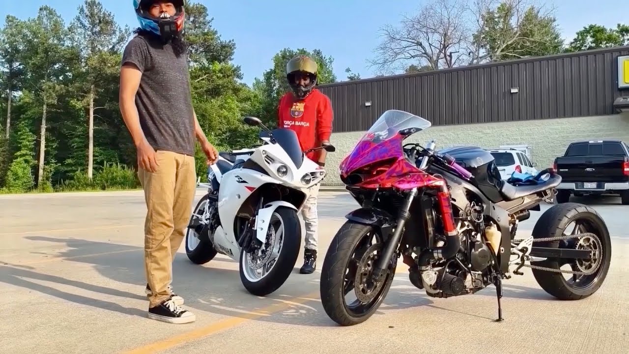 Turbo R6 (CLUTCH SLIPPING BAD) VS Moore Mafia Yamaha R1