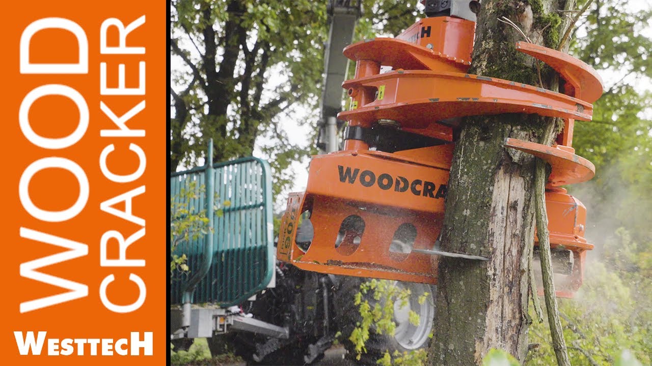 Kardanische Greifers&auml;ge Woodcracker&reg; CS510 crane und der PM-Trac: ein Dreamteam!