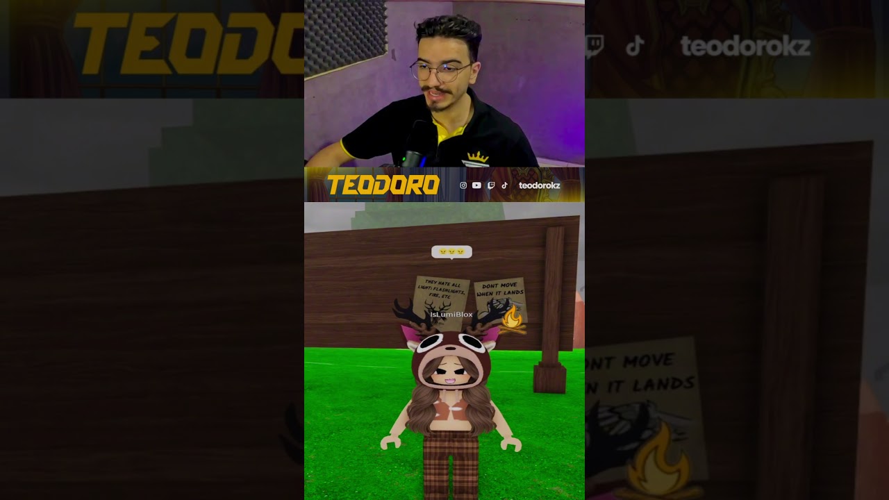 Hist&oacute;ria de um coelho no 99 Noites na Floresta 🐰#99noitesnafloresta #roblox #teodoro