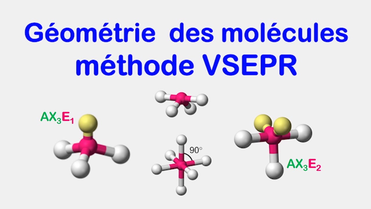 Géométrie des molécules : méthode VSEPR