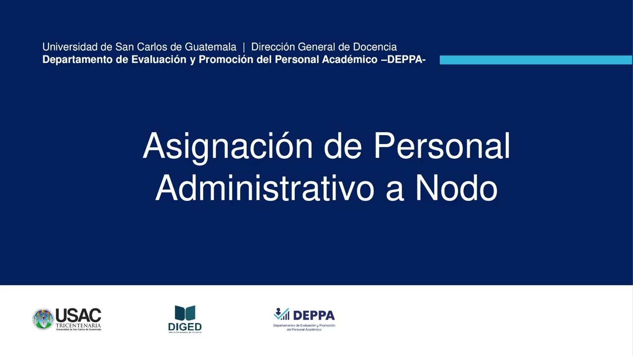 9   Asignacion de Personal Administrativo a nodo