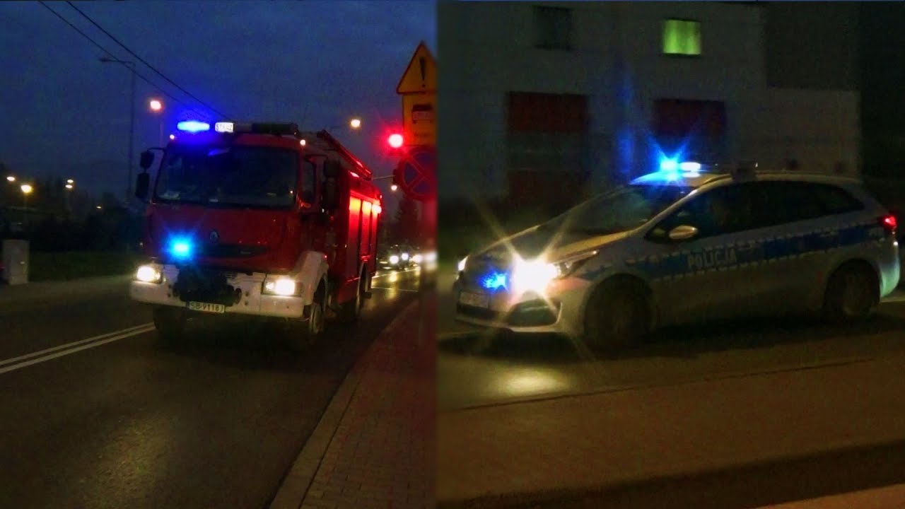Alarmowo GBA II - JRG 1 Bielsko-Biała oraz P928 z KP Nr 1 - KMP Bielsko Biała