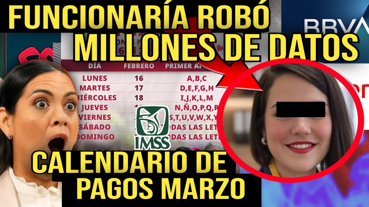 URGENTE PENSIONADOS CALENDARIO DE PAGOS FILTRADO📆😱MUJER ROBA MILLONES DE DATOS TEN CUIDADO ⚠️