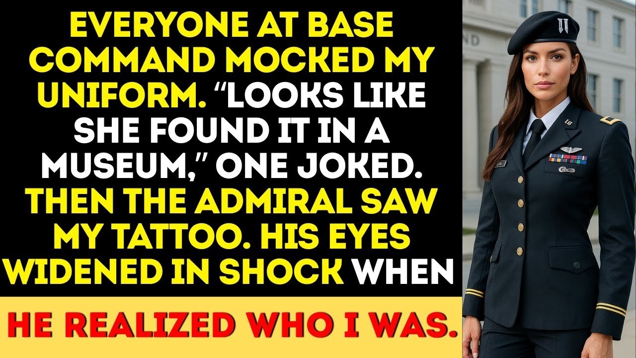 They Mocked My Uniform at Base Command — Until the Admiral Recognized My Tattoo.