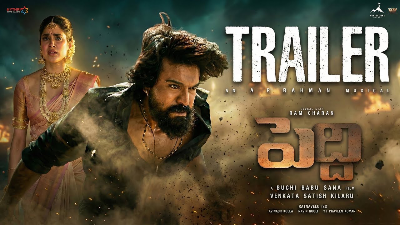 Peddi New Trailer | Ram Charan | Janhvi Kapoor | Buchi Babu Sana | Ram Charan Peddi Trailer 