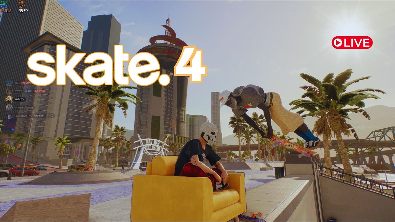 JOGANDO SKATE 4 COM AMIGOS 🔥🔥