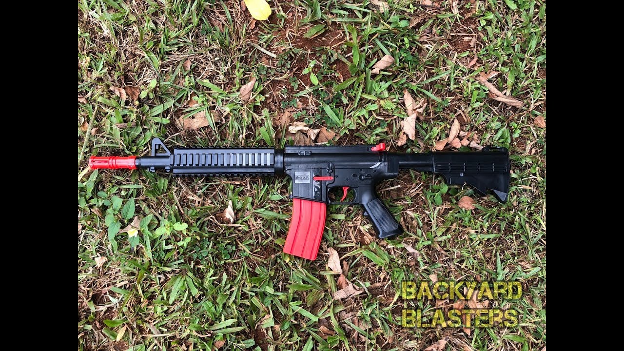 [RANGE TEST] 9mm Rubber Bullet Toy M16 Assault Rifle