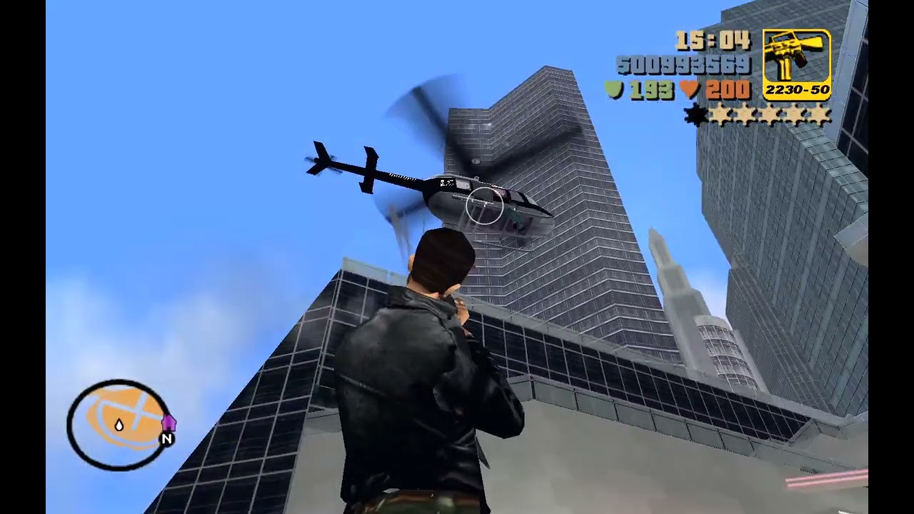 GTA 3 Liberty City Beta 4.0 M16 Massacre + Six Stars Wanted Level Escape