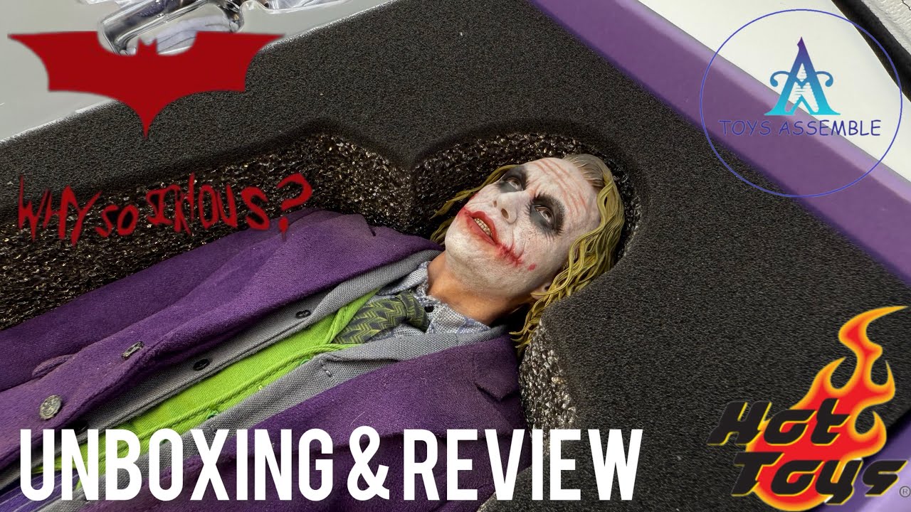 Ep.21🔥Hot Toys DX32 The Joker - The Dark Knight Trilogy 1/6 Collectible Figure UNBOXING & Review