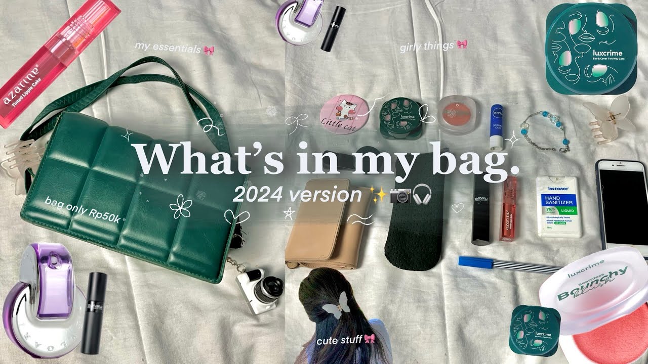 What's in my bag 2024 version ✨ Girly things & essentials 💖🎀
