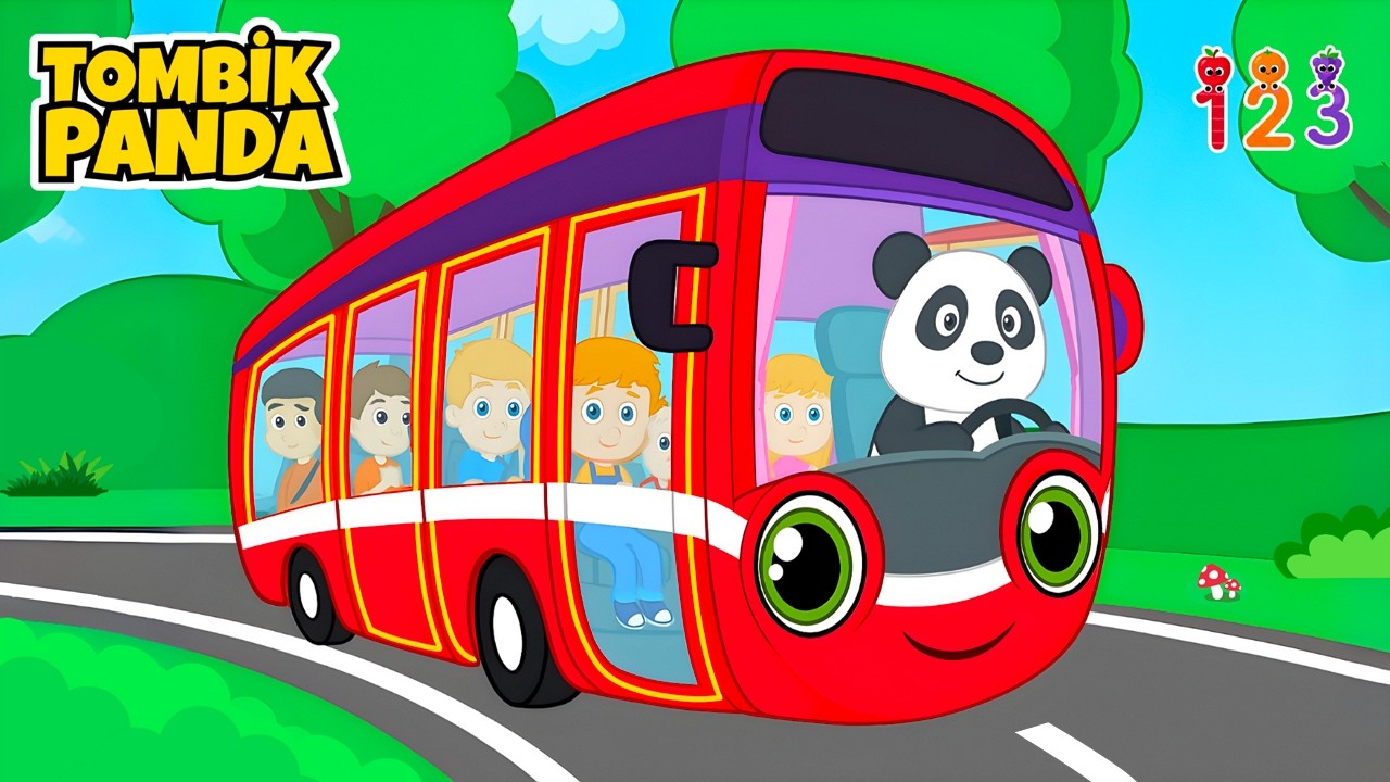 Otobüsün Tekerleri Dönüyor 🚍 Eğlenceli Bebek ve Çocuk Şarkıları