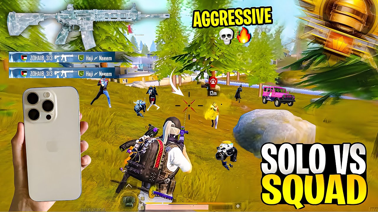 iPhone 14 Pro Max 💀🔥 New Best Aggressive Gameplay of PUBG MOBILE