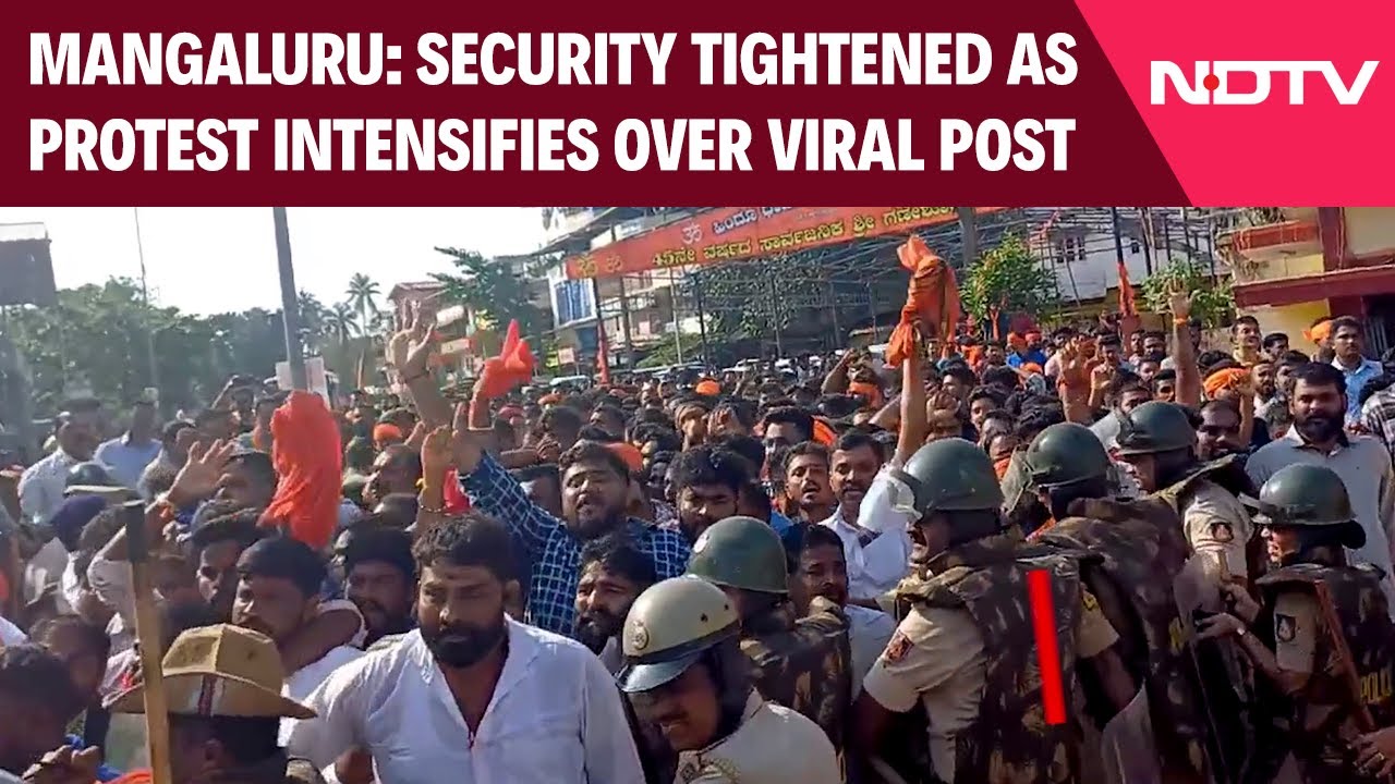 Mangaluru Protest | Security Tightened As VHP, Bajrang Dal Hold Protest Over Provocative Post