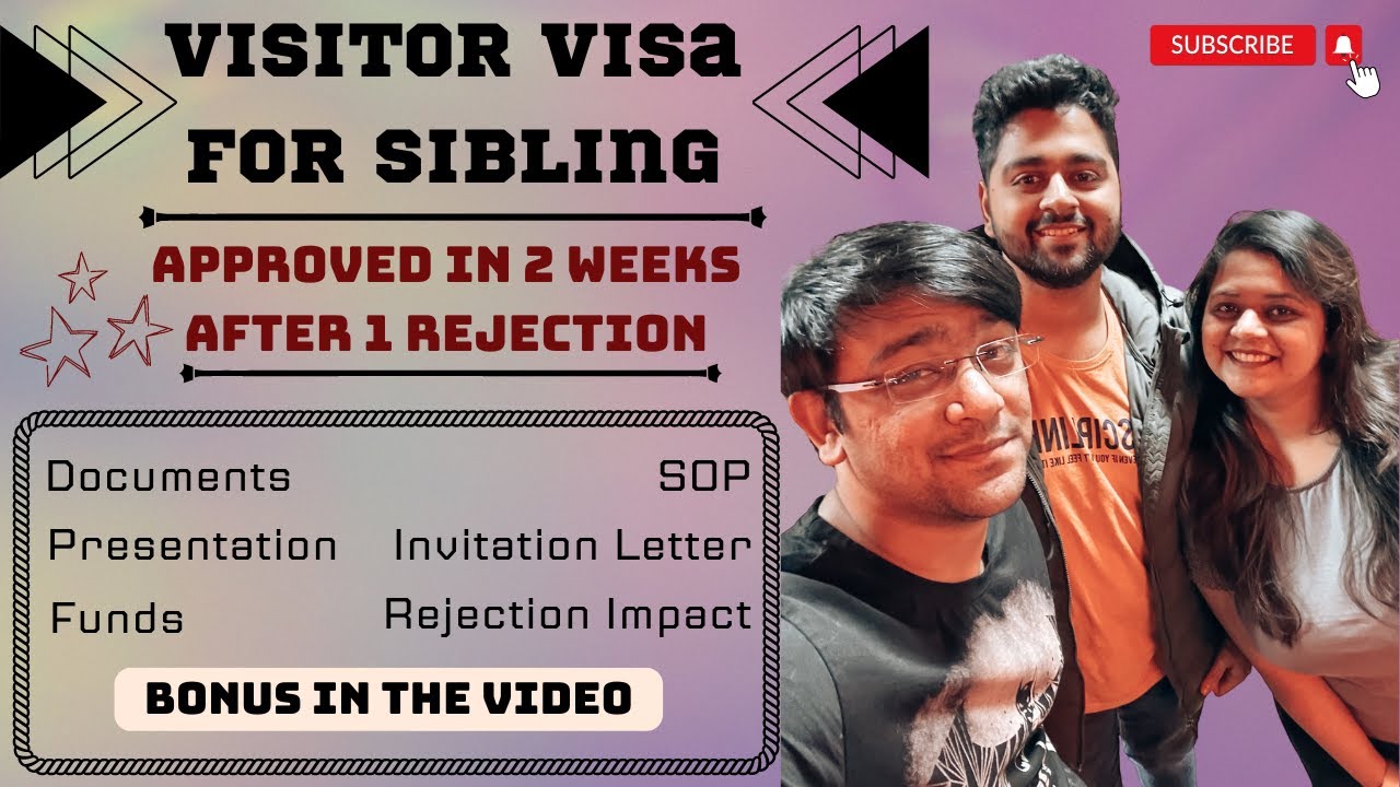 Sibling Visitor Visa Canada | Approval in 2 weeks | Important Pointers | SOP  & Invitation Letter