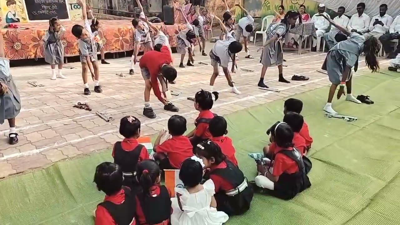 कवायत, जिल्हा परिषद प्राथमिक शाळा लाडेगाव 26 जानेवारी 2026.