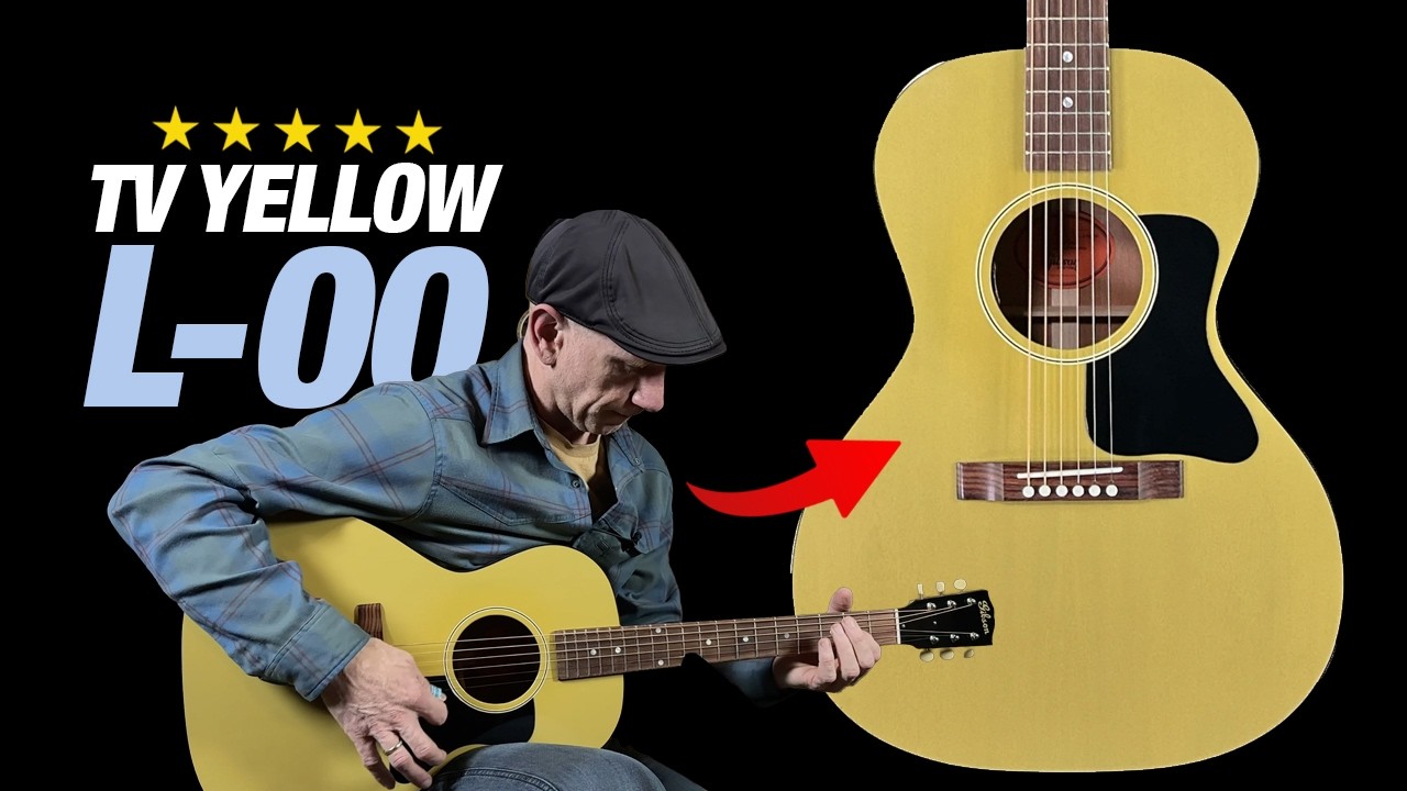 Гитара Gibson L-00 Custom TV Yellow в винтажном стиле!