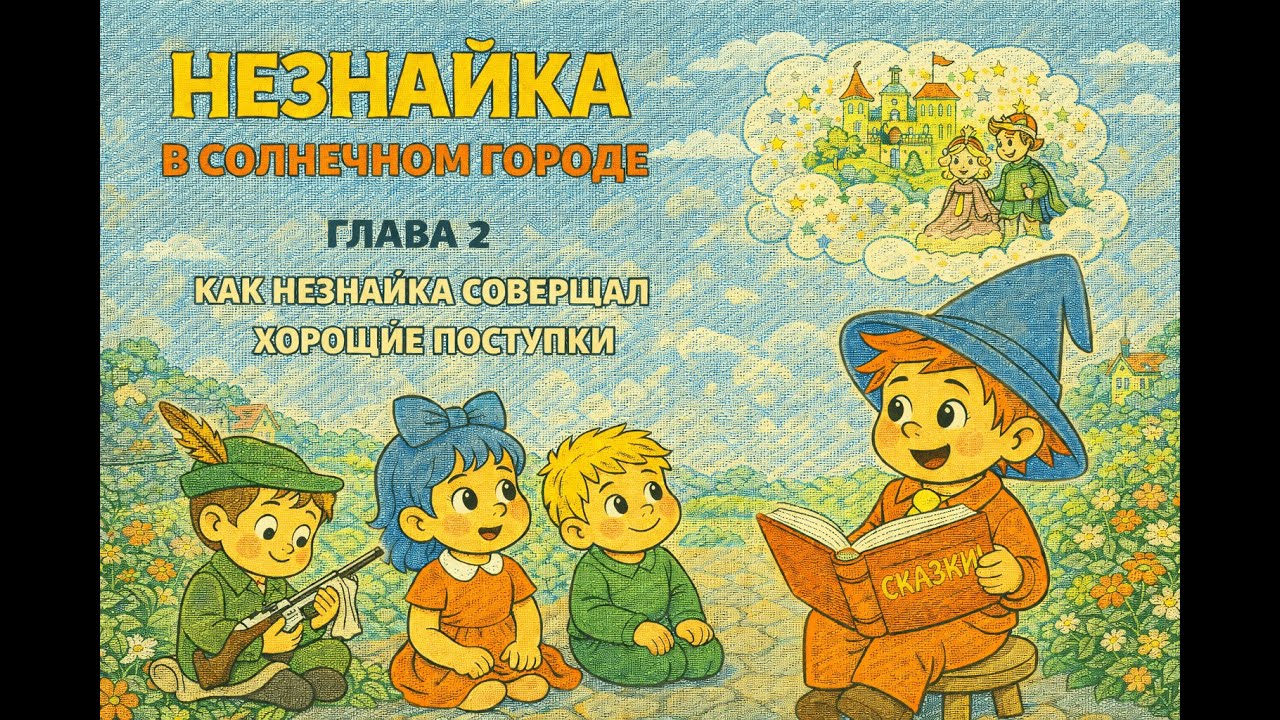 Незнайка в Солнечном городе. Глава 2 - Как Незнайка совершал хорошие поступки.
