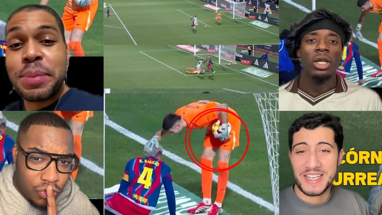 🚨😭 Joan García a concédé un corner en sortant balle en main pour aller féliciter Araújo.