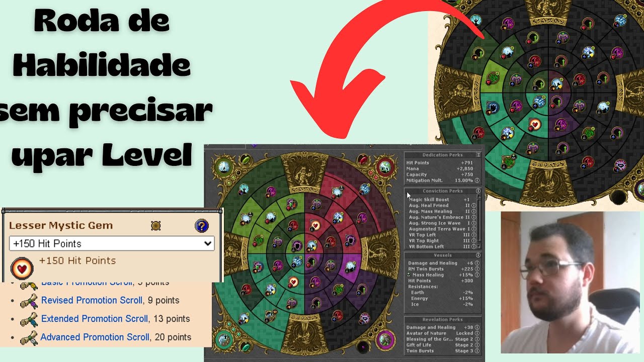 Como Upar Roda de Habilidade: sem upar level! | Tibia 2025