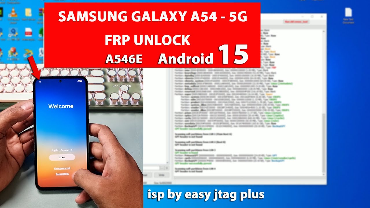 Samsung Galaxy A54 &mdash; разблокировка FRP 5G на Android 15 | Easy Jtag Plus