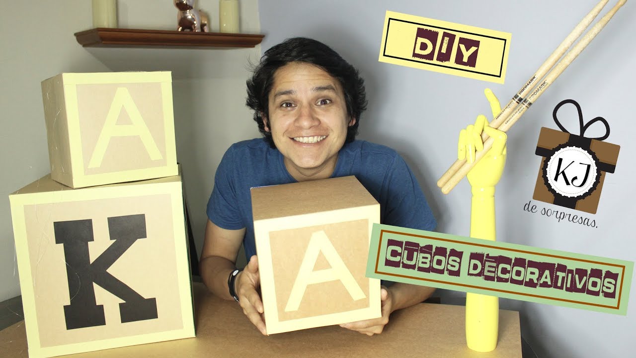 CUBOS DECORATIVOS - DIY - KJ DE SORPRESAS