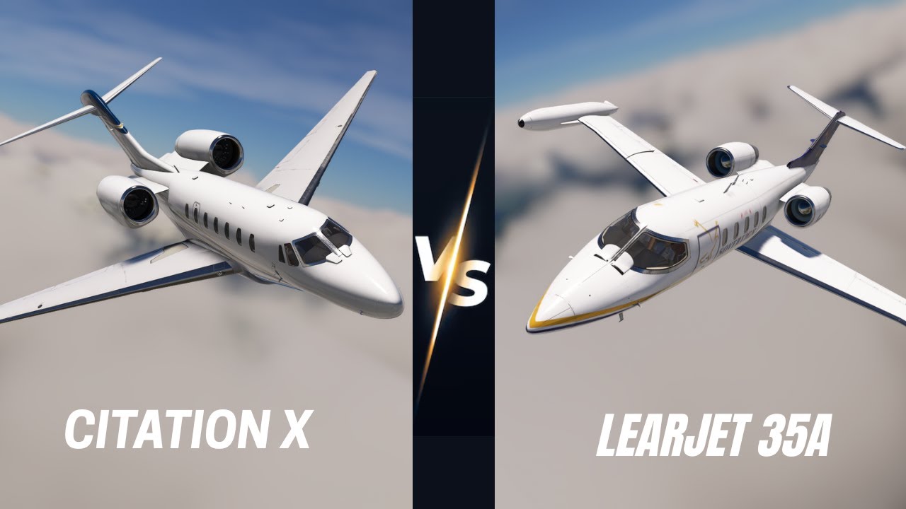 Citation X VS Learjet 35A Which is better to buy🤑  #msfs2020