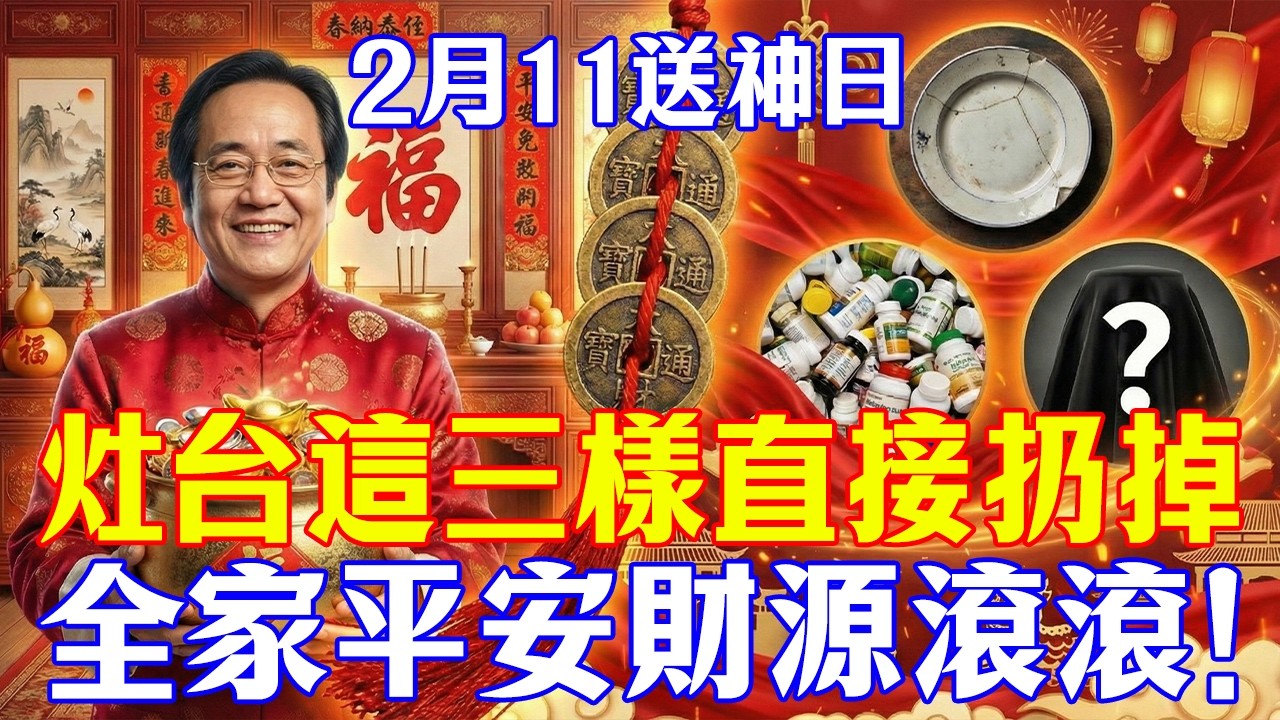 倪海廈生前警告：2026赤馬劫倒數！明天臘月二十四，灶台這3物不扔，財神不進門！#倪海廈#中醫養生#經方#2026赤馬劫#風水禁忌