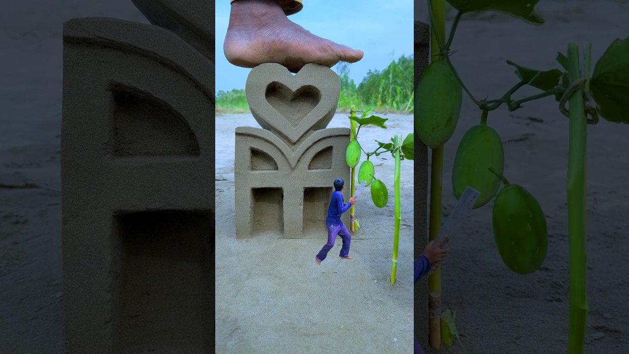 Creative sand heart ♥️ crazy videography 