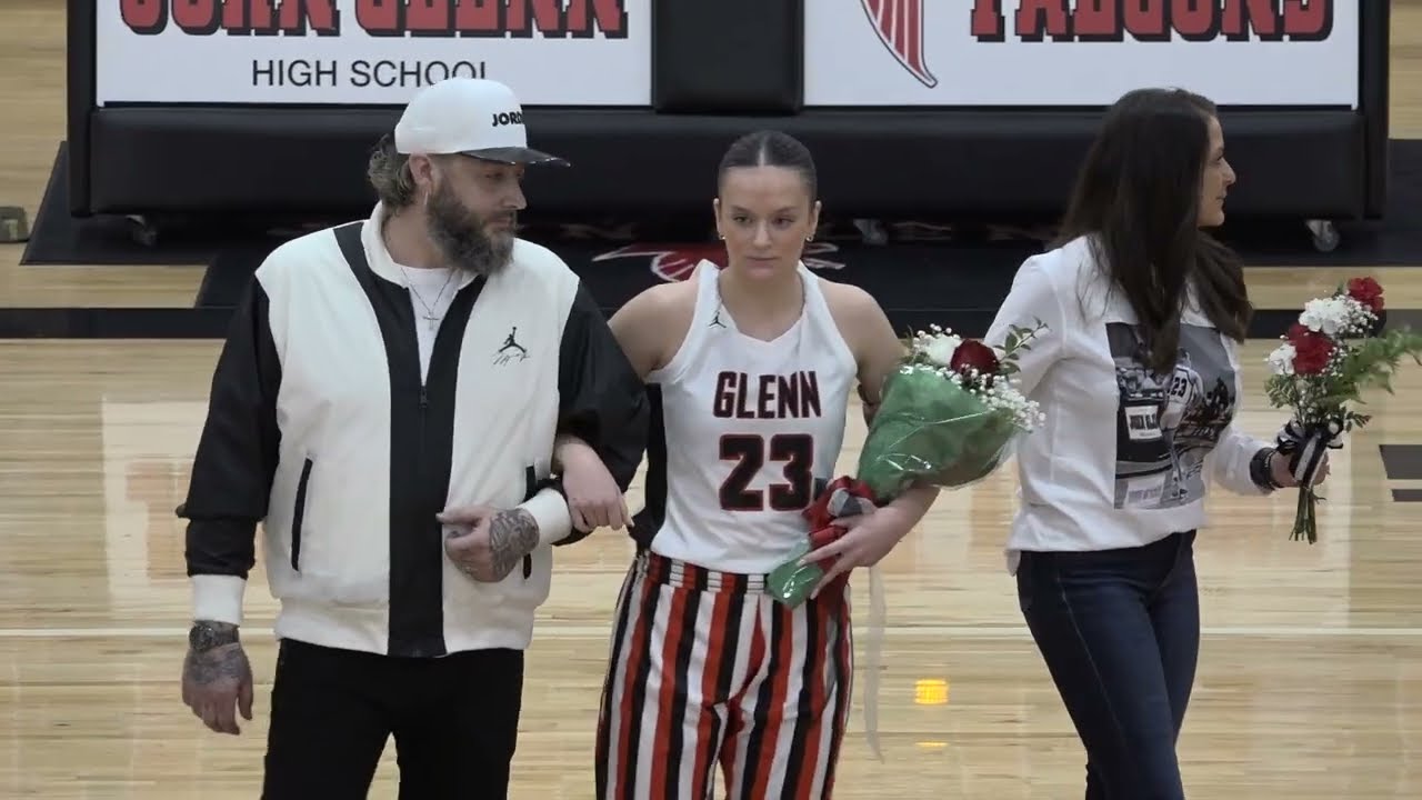 John Glenn High School Girls Basketball Senior Night ♥️🖤 Class of 2026 ♥️🖤