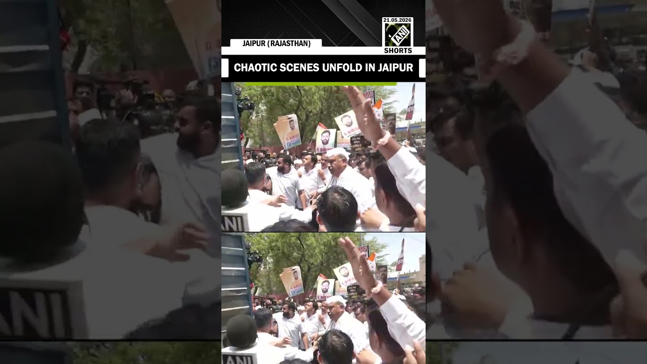 Congress workers protest over NEET UG leak, halted by Police water cannons near BJP HQ in Jaipur