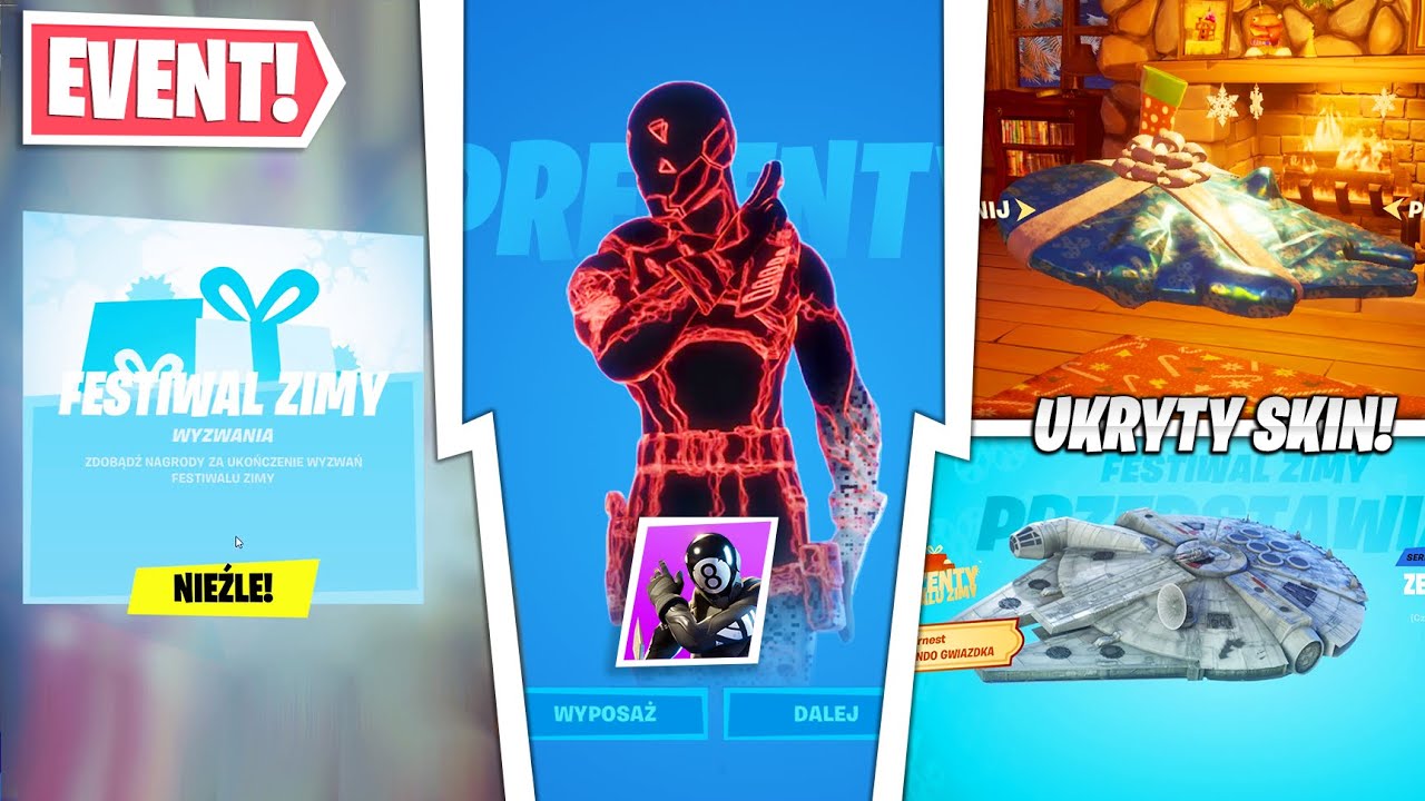 Fortnite: Festiwal Zimy JUŻ JEST! | Nowe Darmowe Skiny, Wyzwania, Zmiany..