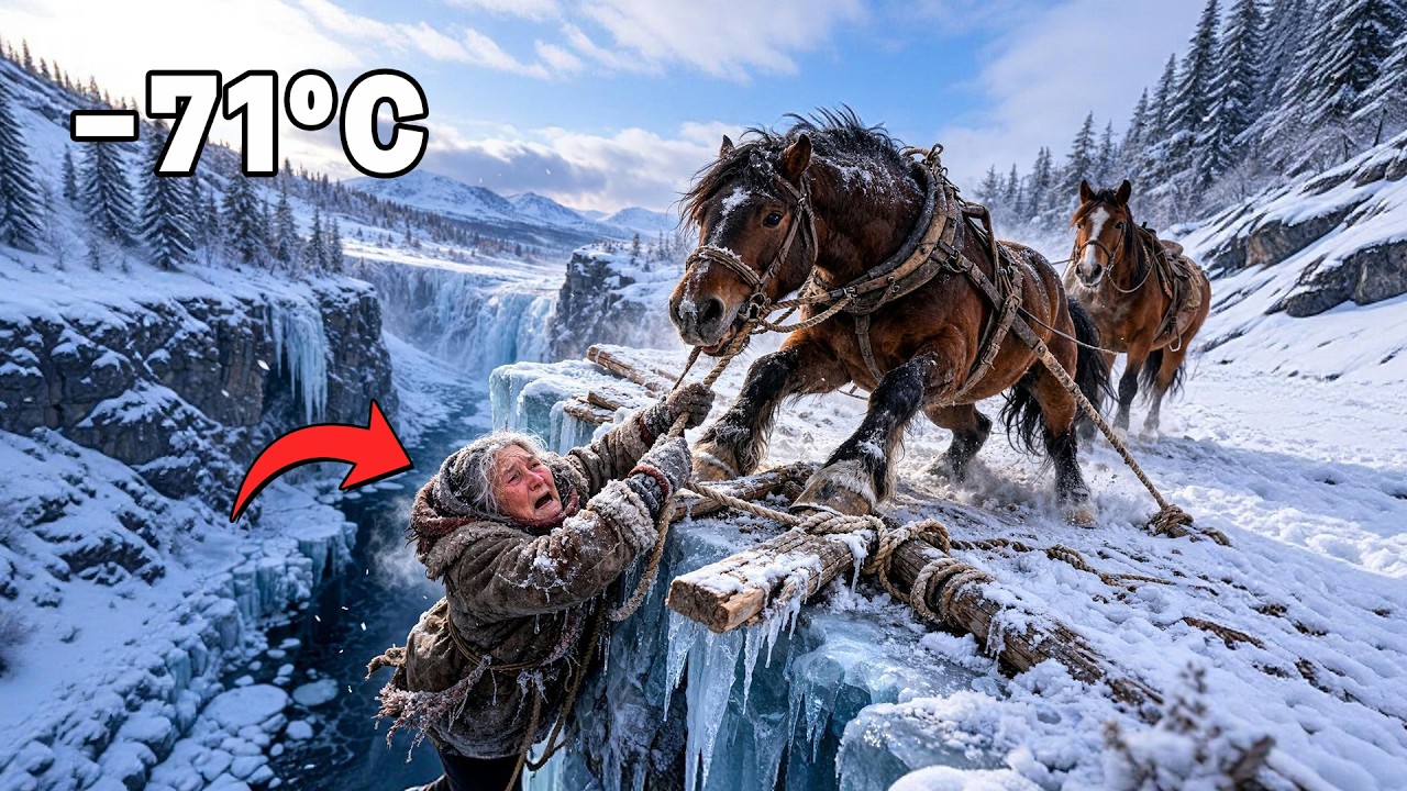 Trapped on a Deadly Cliff at −71°C… Then a Clever Horse Did Something Unbelievable
