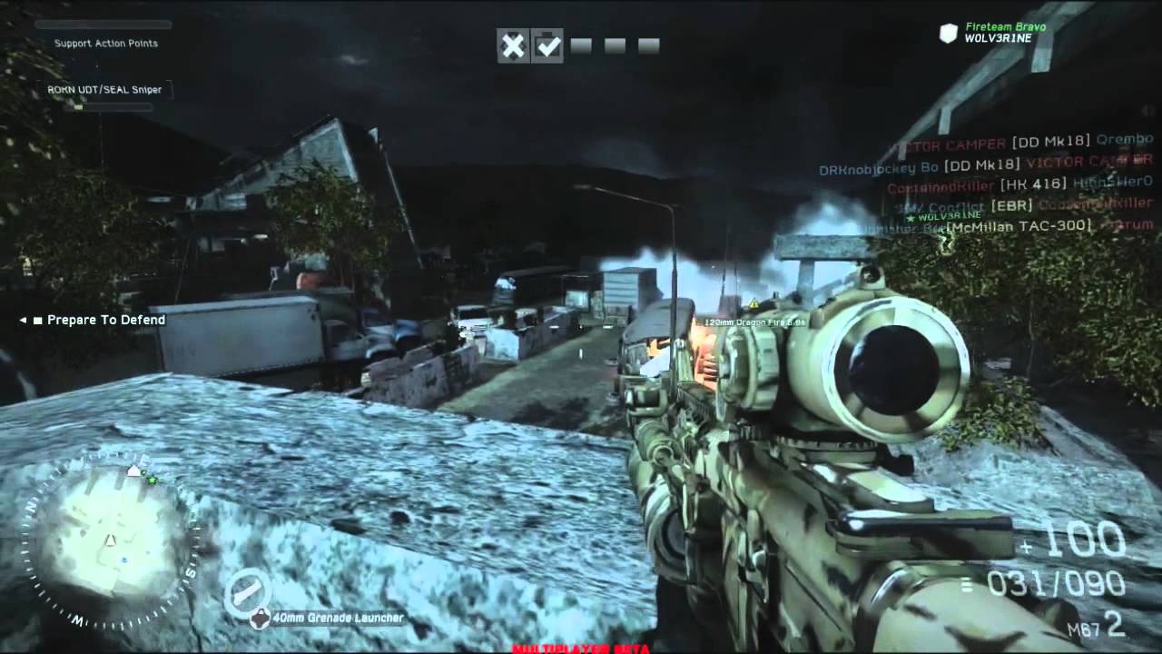 Многопользовательский игровой процесс Medal of Honor Warfighter LIVE онлайн (Xbox 360 Beta)